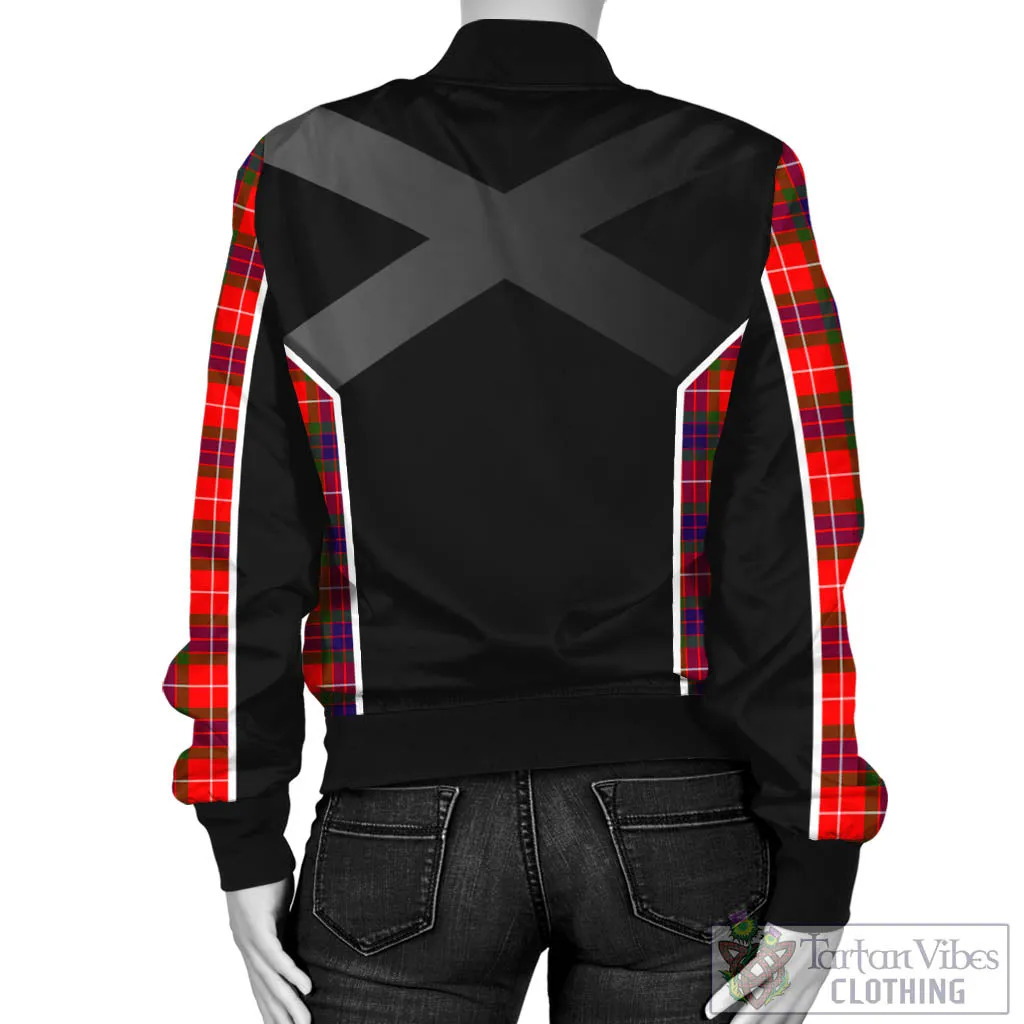 Abernethy Tartan Bomber Jacket with Family Crest and Scottish Thistle Vibes Sport Style