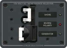 AC SOURCE SELECTOR CIRCUIT PANEL