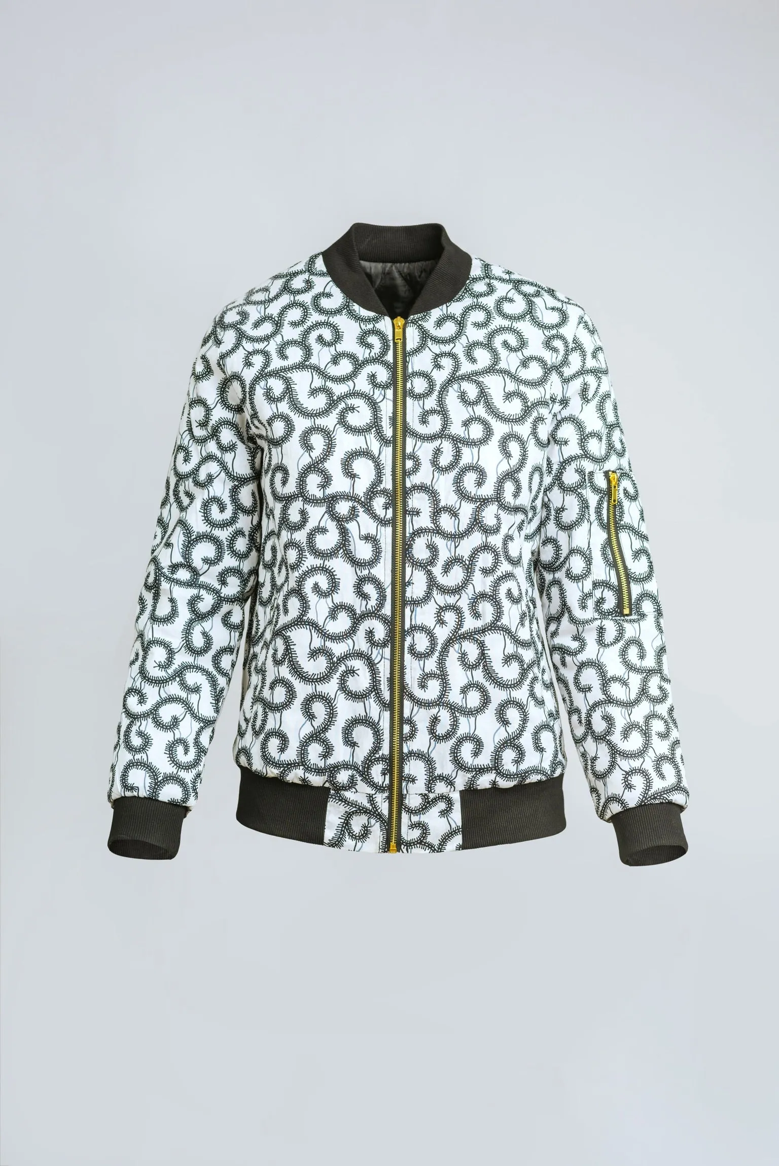 AFRICAN PRINT MEN'S KASIM BOMBER JACKET