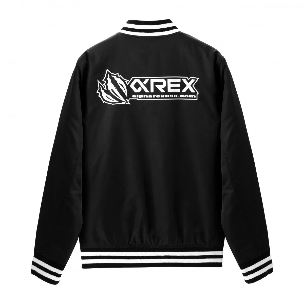 AlphaRex AREX Black Baseball Jacket