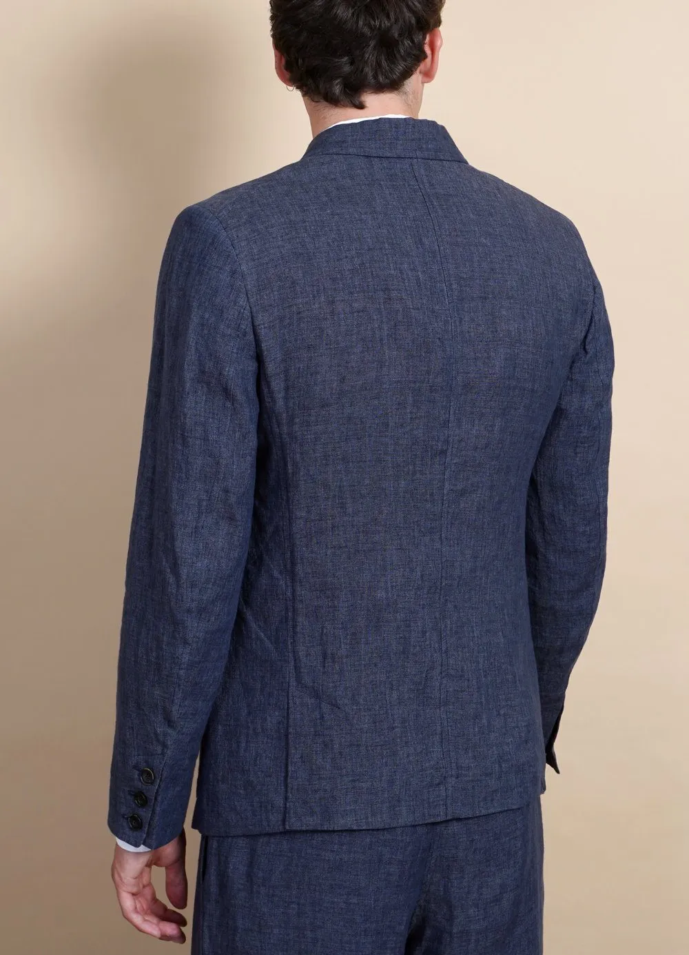 ANKER | Casual Four Button Blazer | Blue Delave