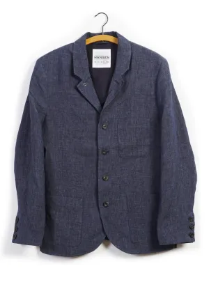 ANKER | Casual Four Button Blazer | Blue Delave