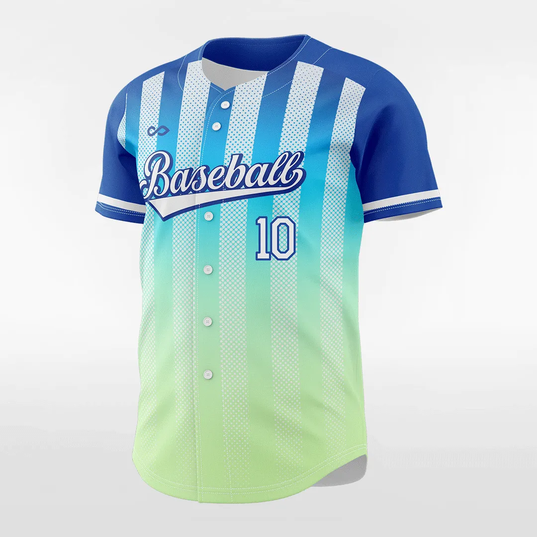 Aurora - Customized Men's Sublimated Button Down Baseball Jersey