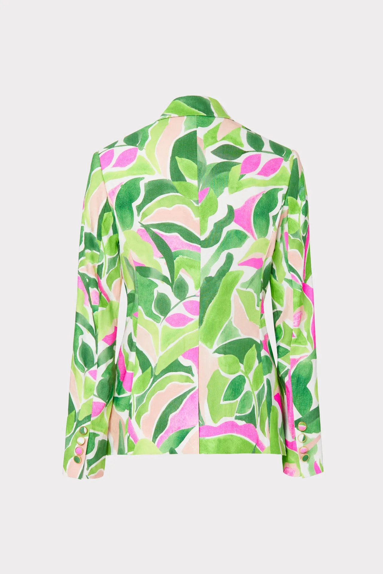 Avery Painted Bloom Linen Blazer