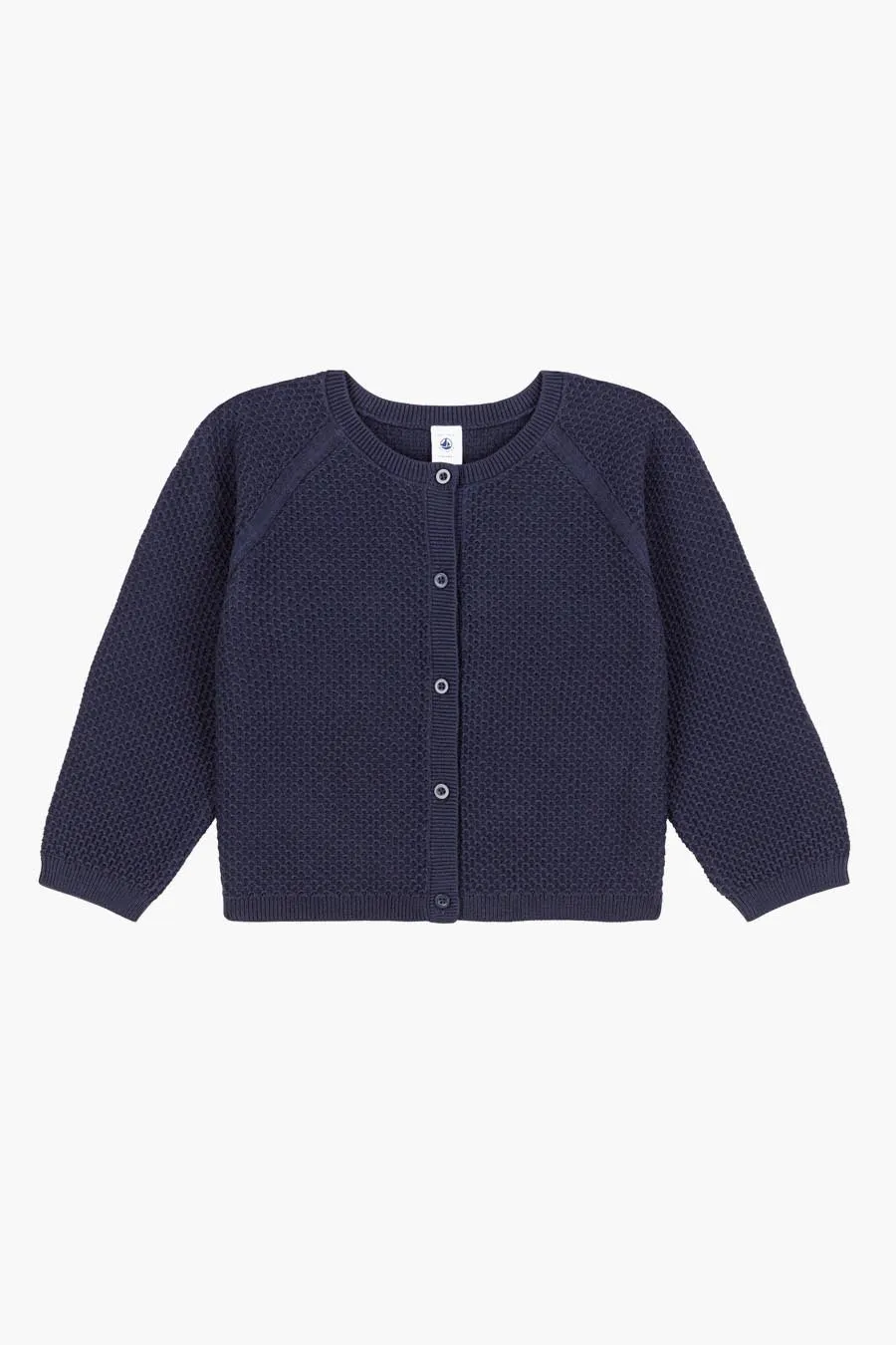 Baby Girl Sweater Petit Bateau Cardigan - Navy