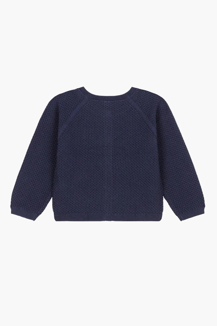 Baby Girl Sweater Petit Bateau Cardigan - Navy