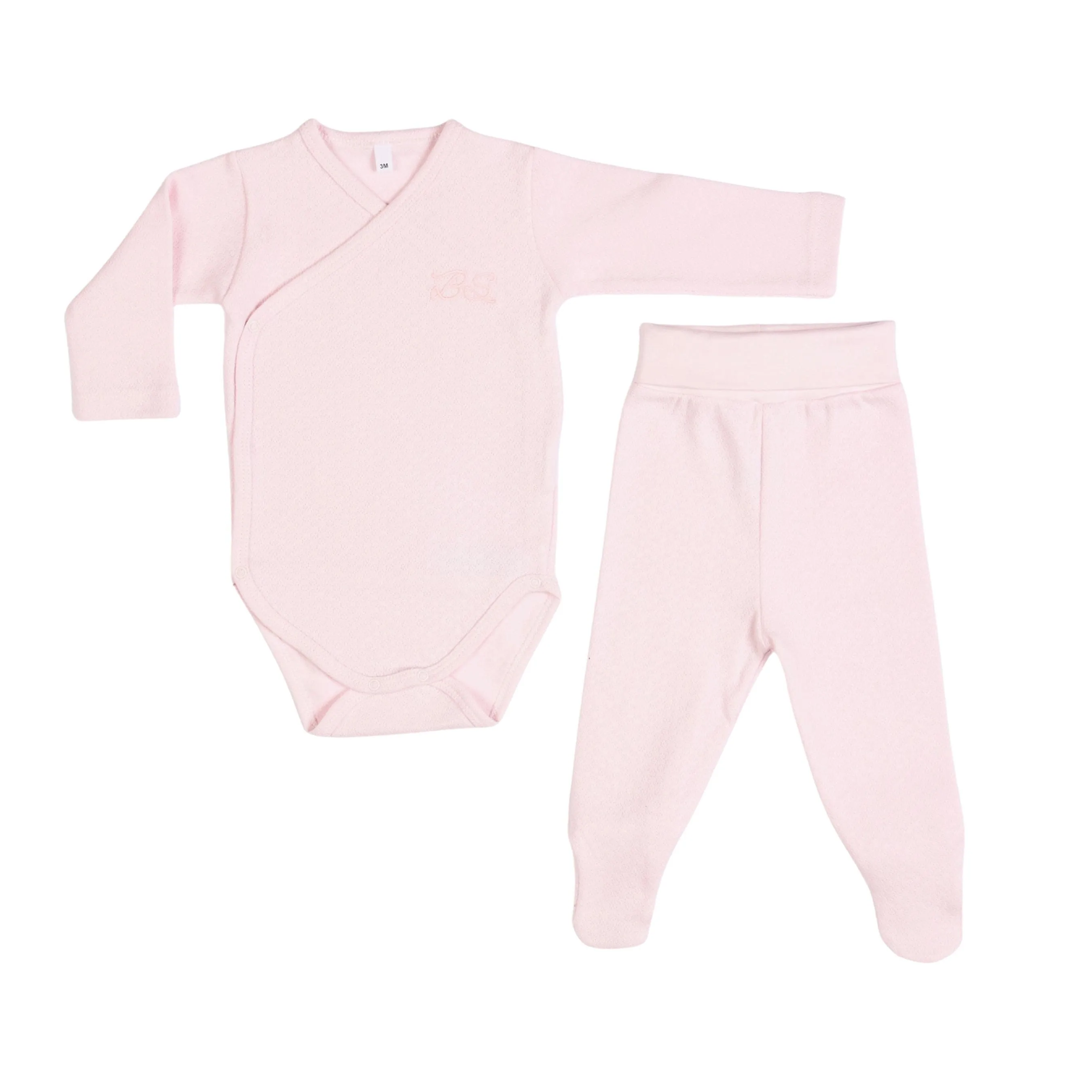 Bebe Sweeny Essentials | Baby Girls Pink Cardigan & Leggings Set (5)