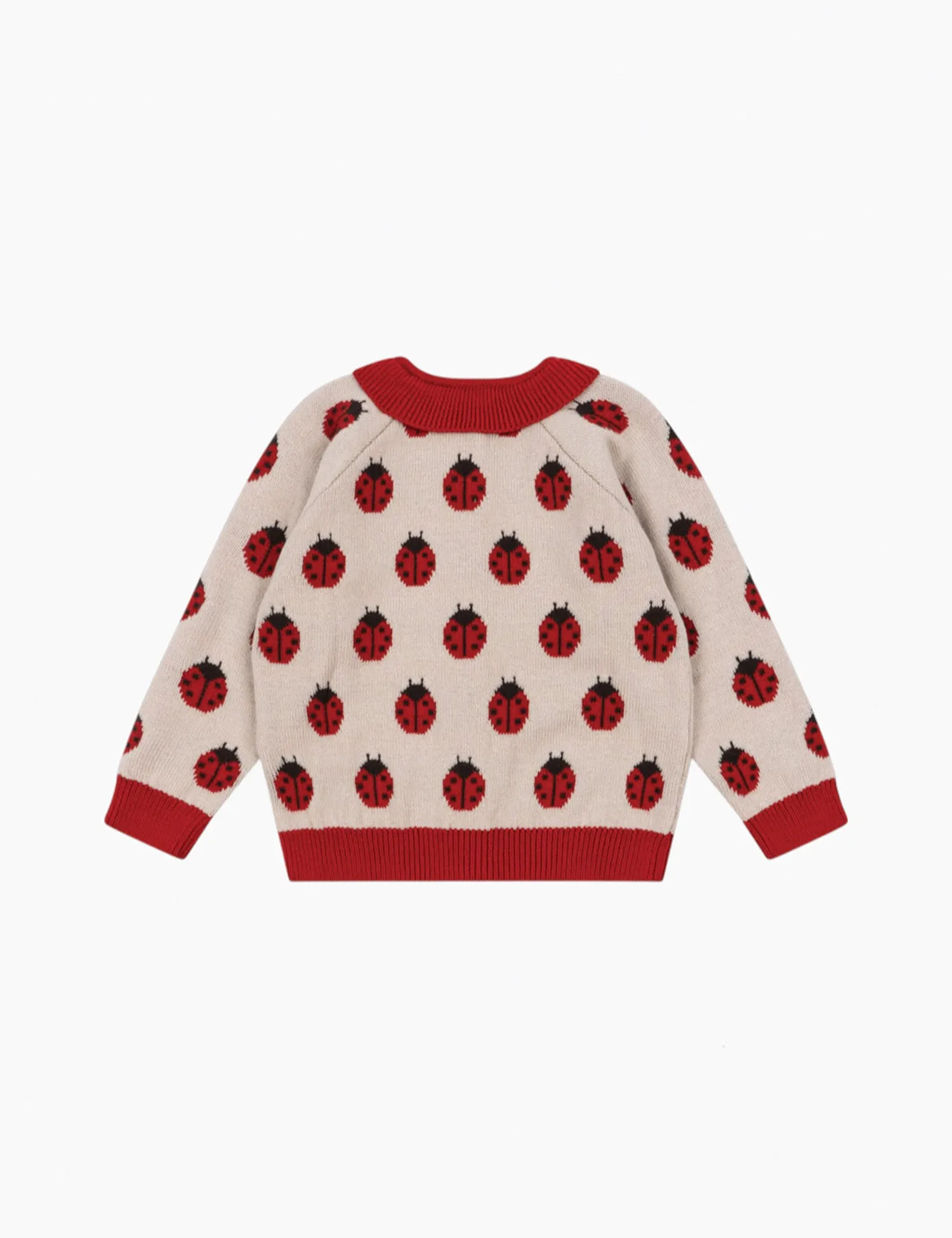 Belou Knit Cardigan in Ladybug