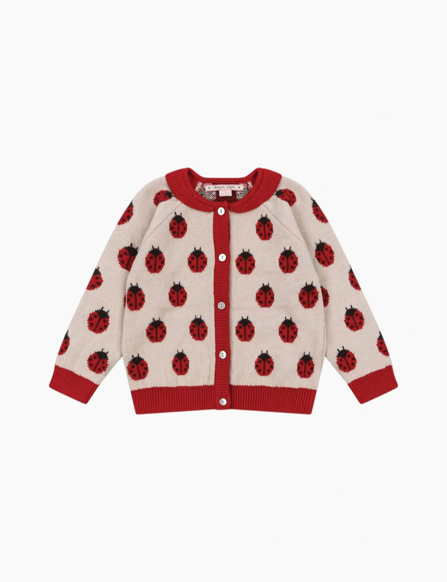 Belou Knit Cardigan in Ladybug