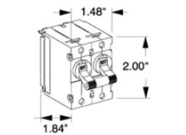 BEP Magnetic AC Circuit Breaker Double Pole - 20A, 30A or 50A