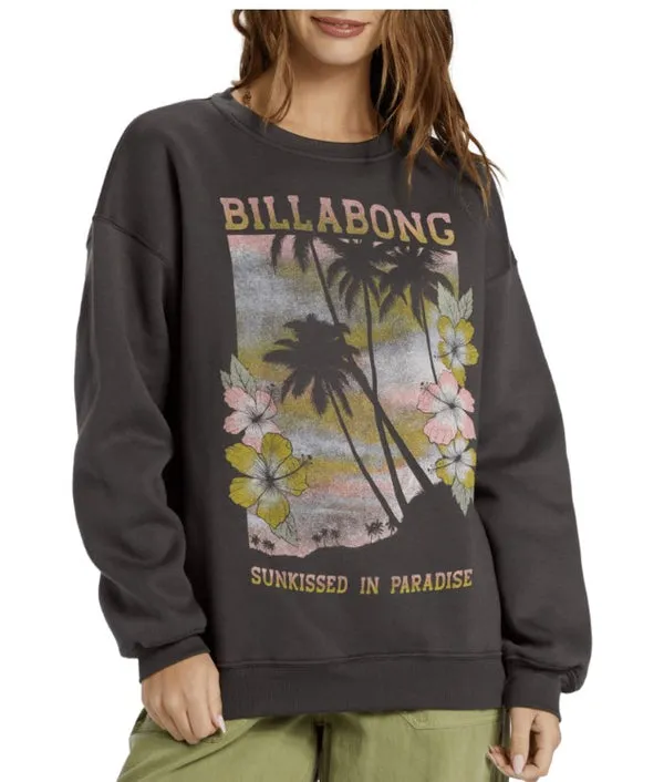 Billabong Sunkissed Paradise Sweatshirt - OFF BLACK