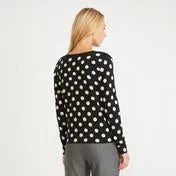 Black and Blonde Spotted Cardigan