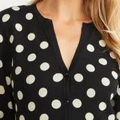 Black and Blonde Spotted Cardigan