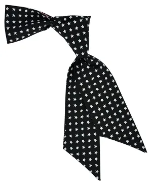 Black and White Star Pattern Hair Tie