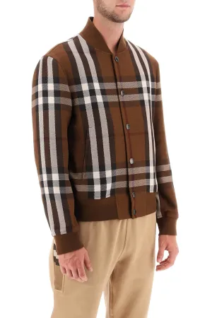 Bomber Jacket With Burberry Check Motif