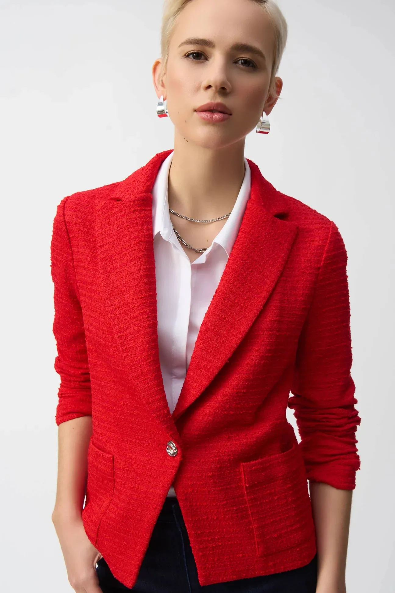 Bouclé Fitted Blazer