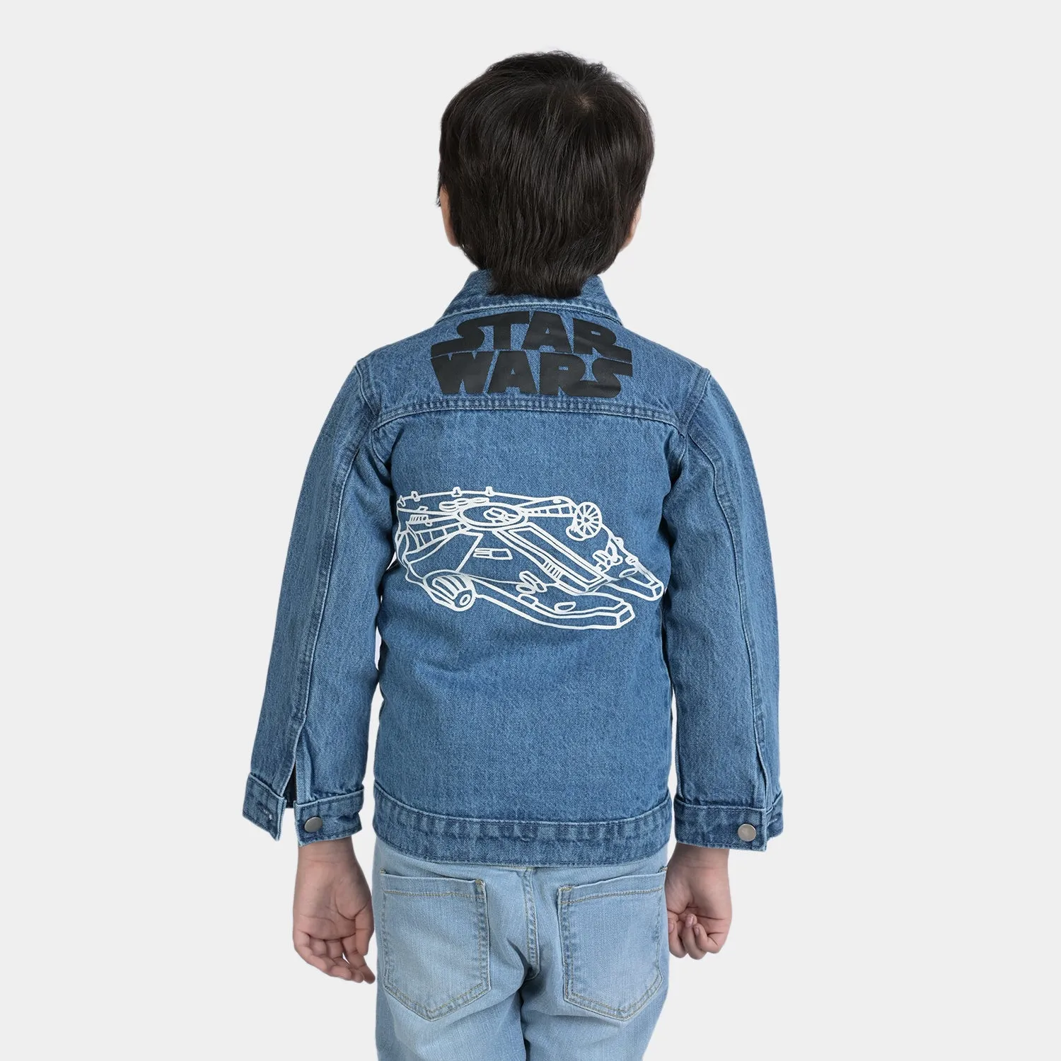 Boys Denim Jacket Star war-LIGHT BLUE