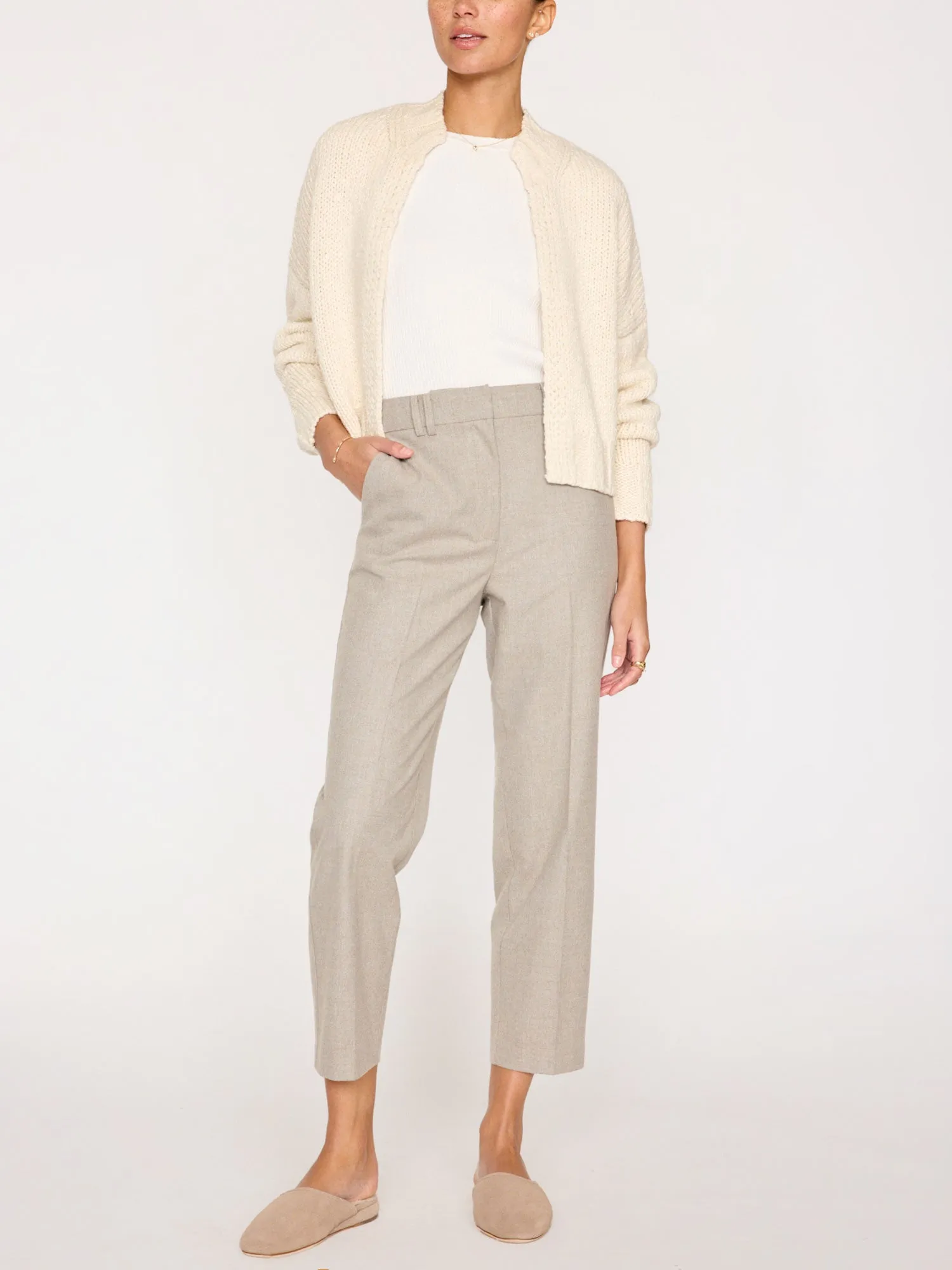 Brochu Walker - Asher Cardigan in Ivory