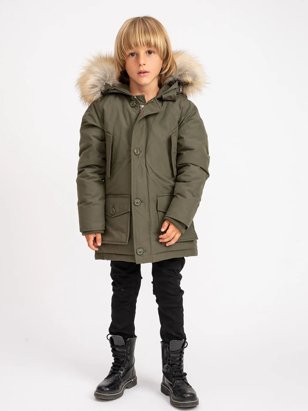 CANADIAN Kid's Jacket Down - GCM01-NKFF Green