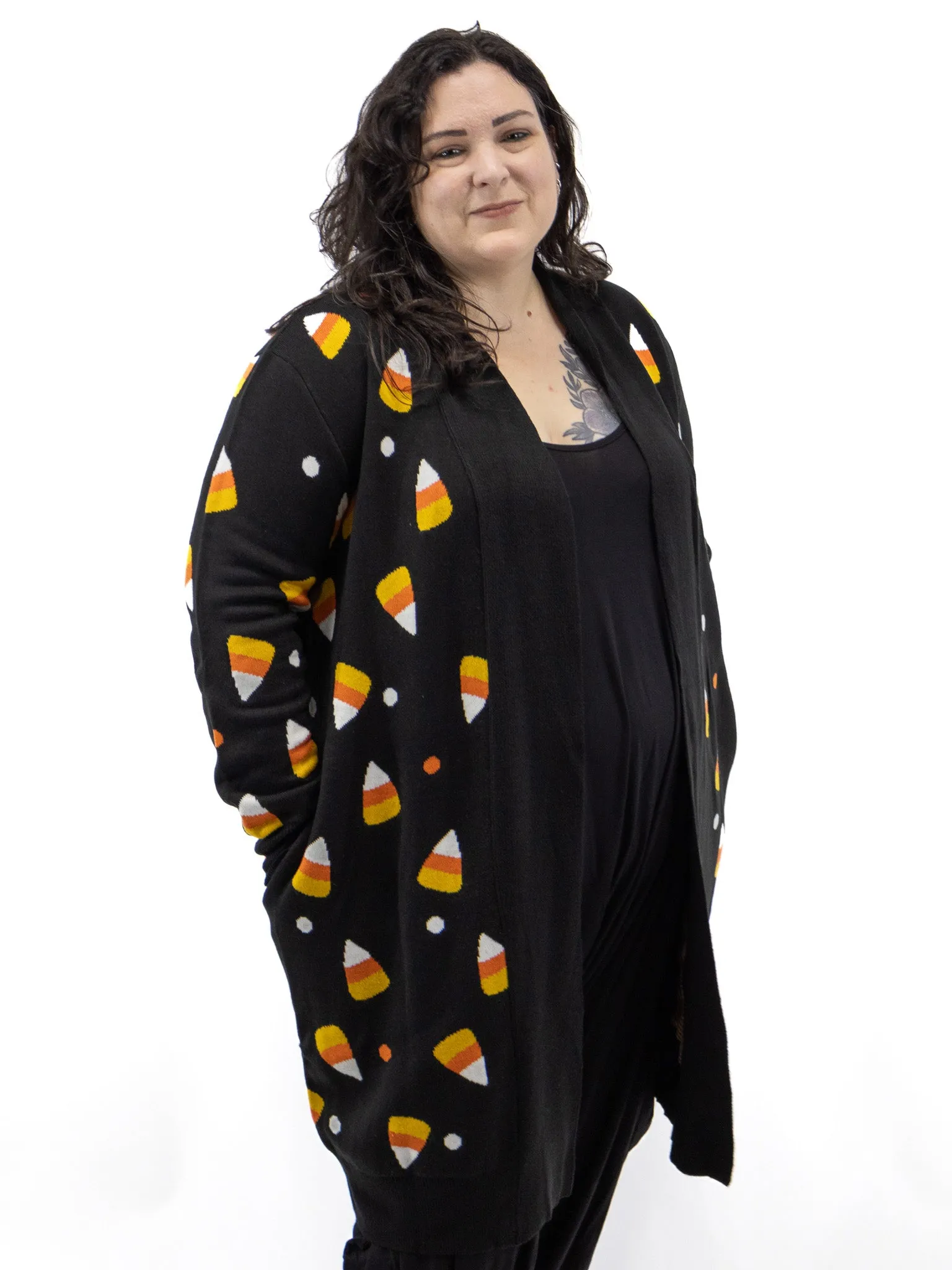 Candy Corn Cardigan BACKSTITCH BRUJA (ONLY 3X/4X LEFT)