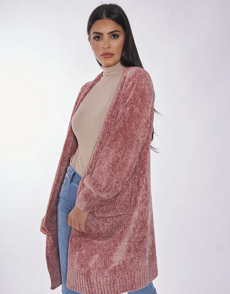 Chennille Knit Cardi