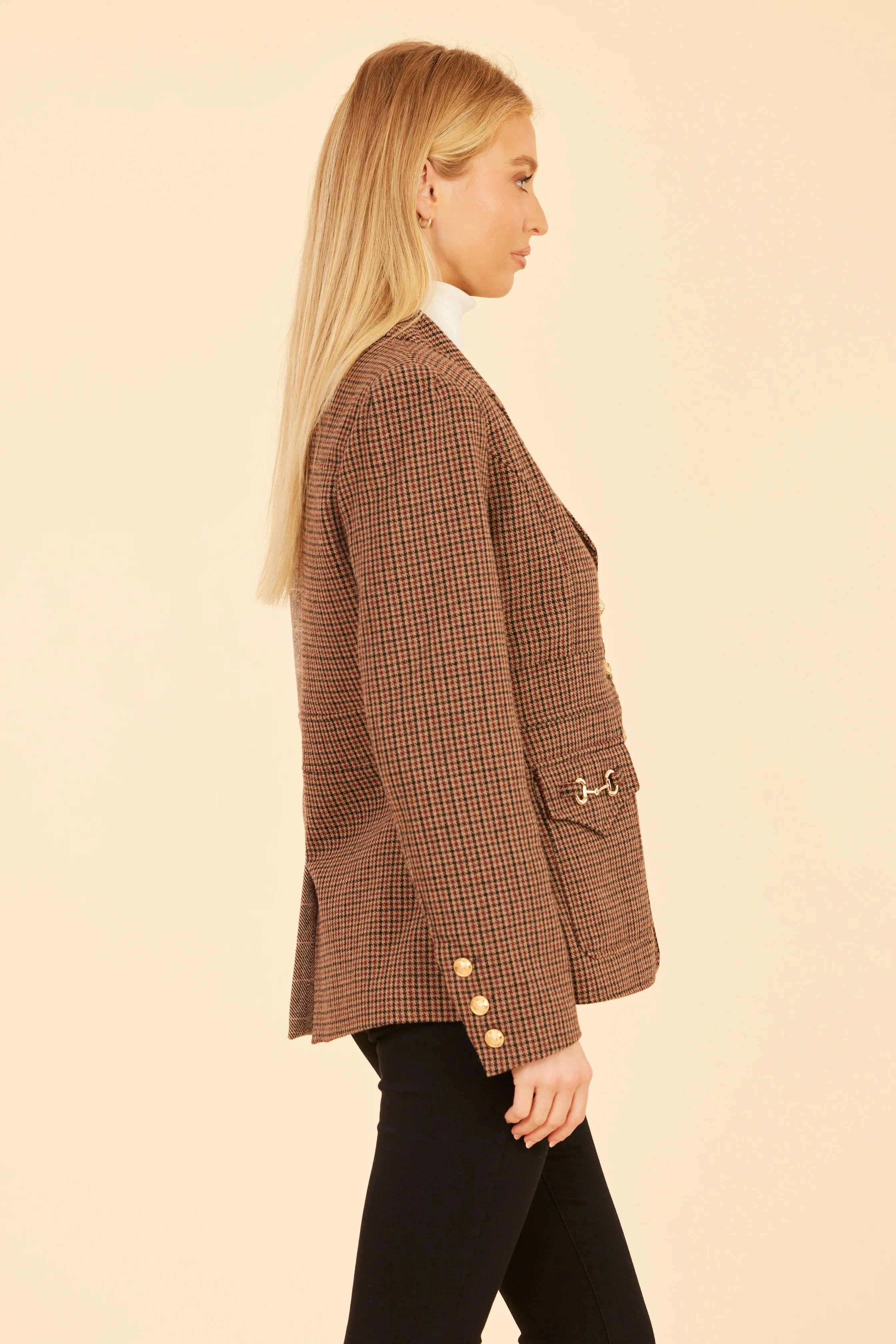 Dolce Cabo Horsebit Blazer - Brown Multi