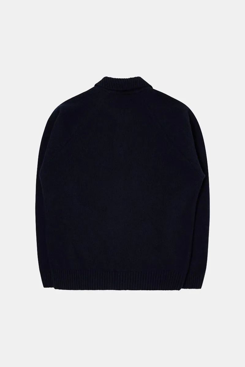 Edwin Mars Polo Cardigan (Navy)