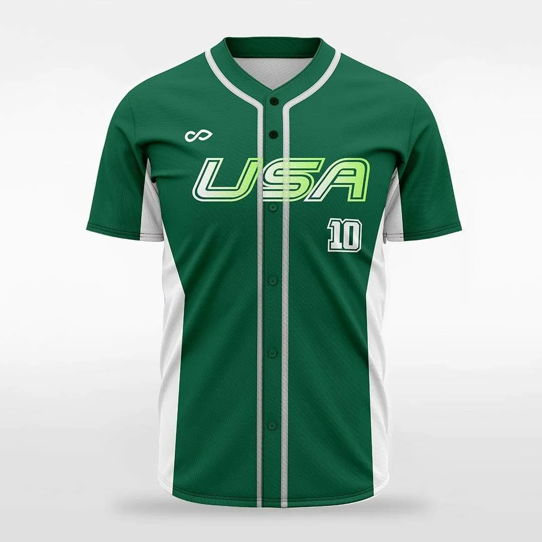 Electron - Customized Men's Sublimated Button Down Baseball Jersey