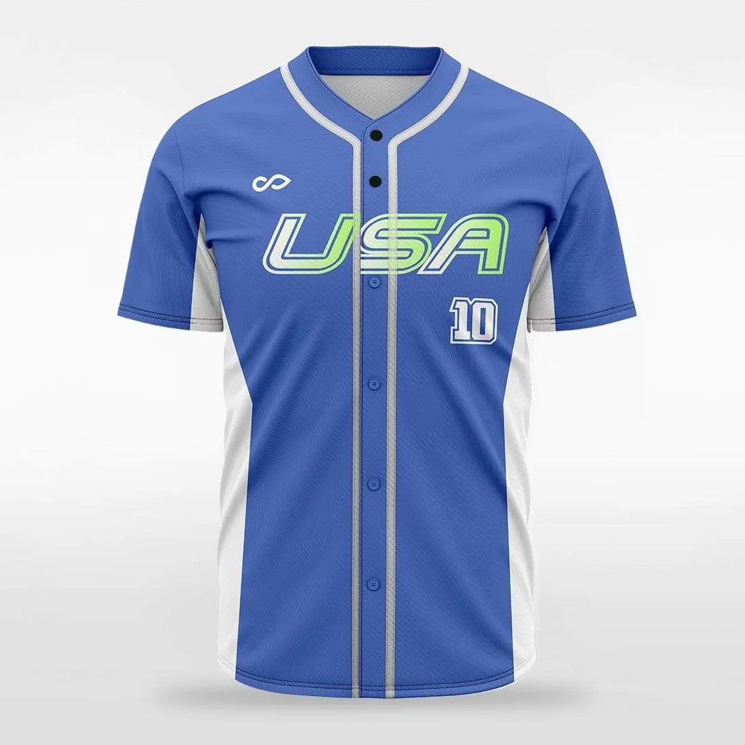 Electron - Customized Men's Sublimated Button Down Baseball Jersey