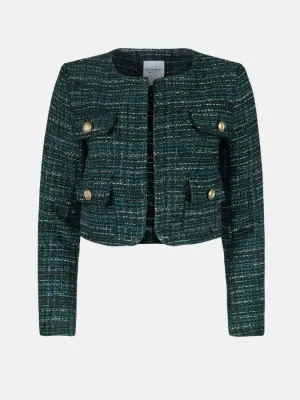 Emerald  Wool Tweed Blazer