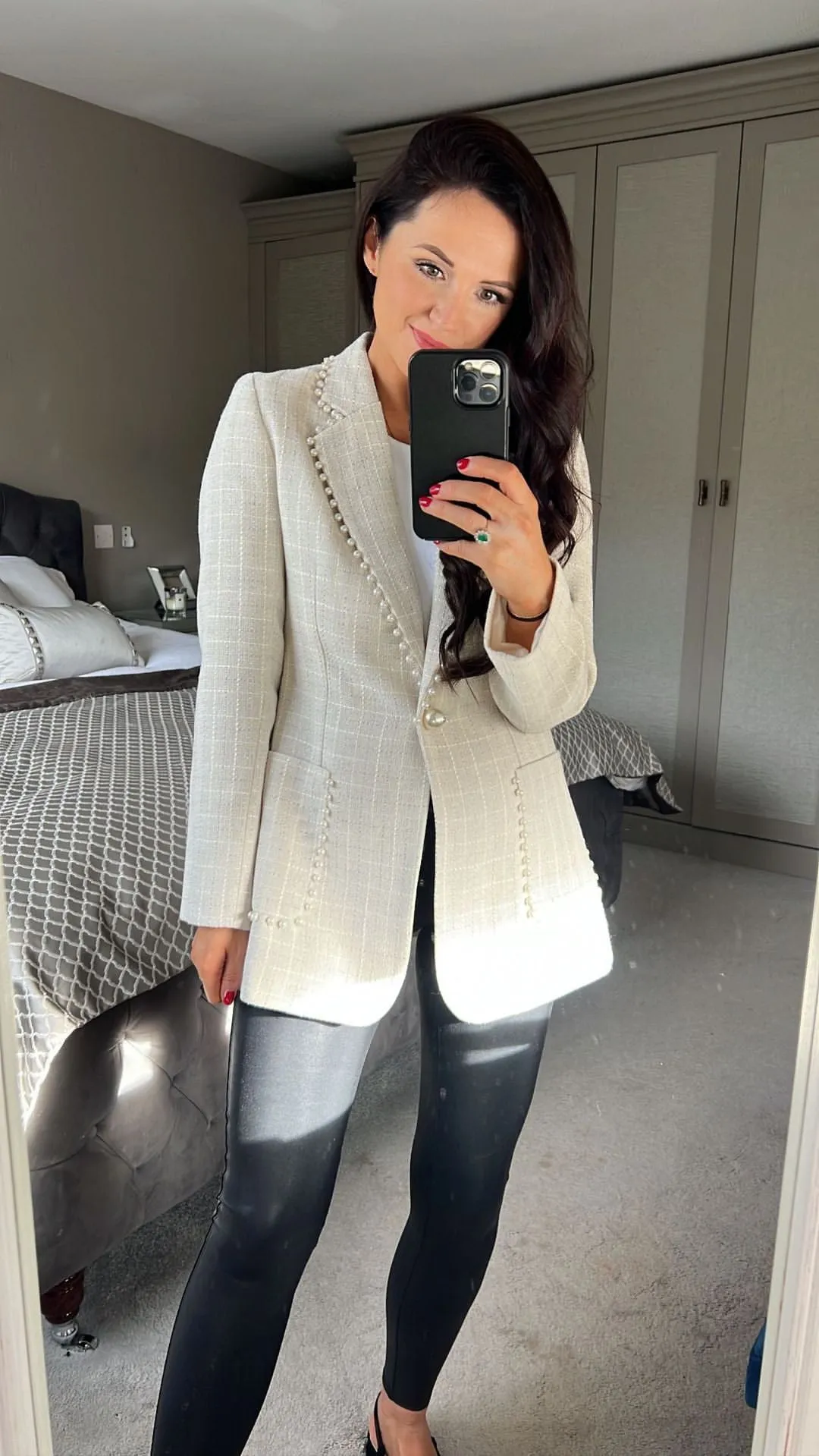 Faye pearl blazer