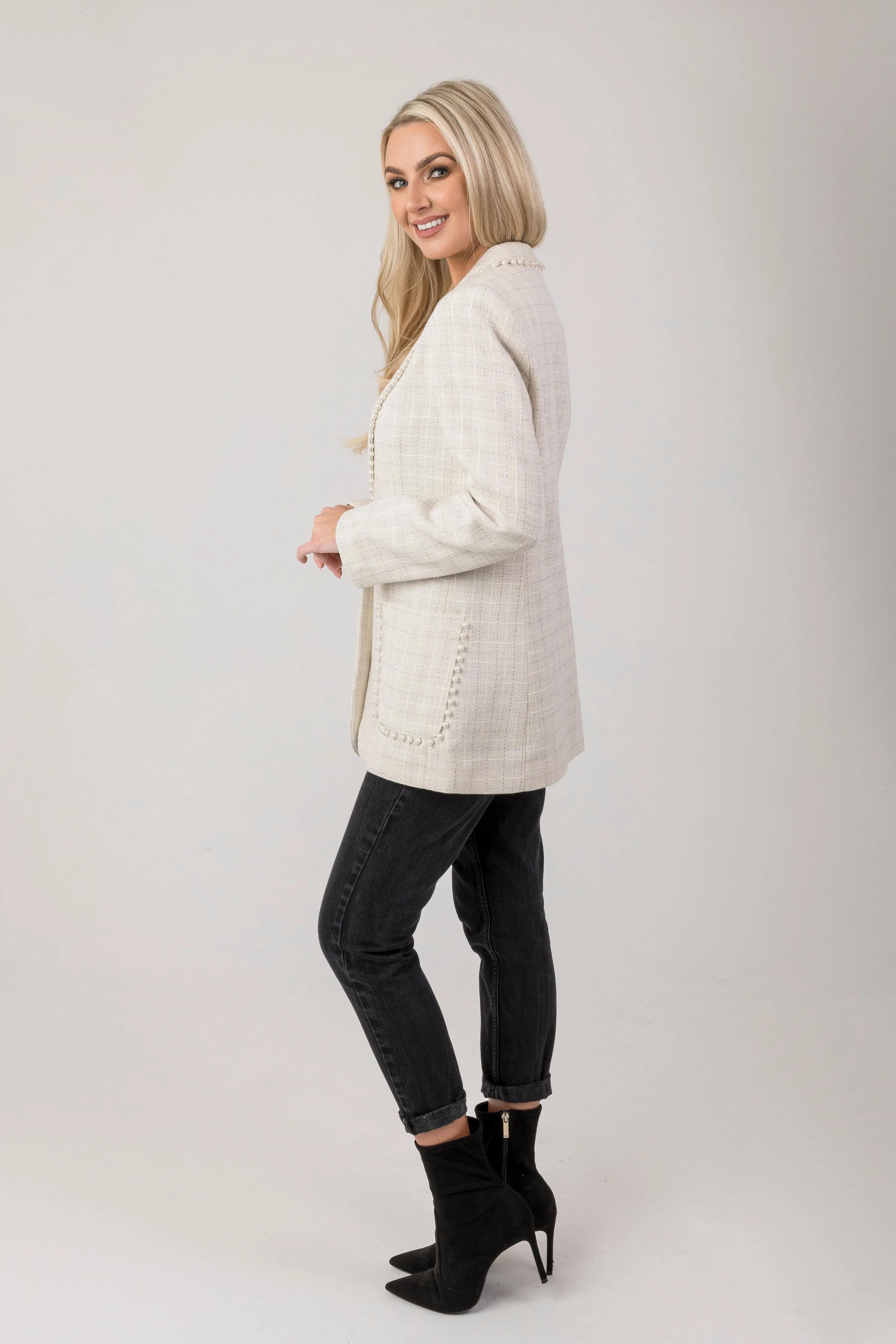 Faye pearl blazer