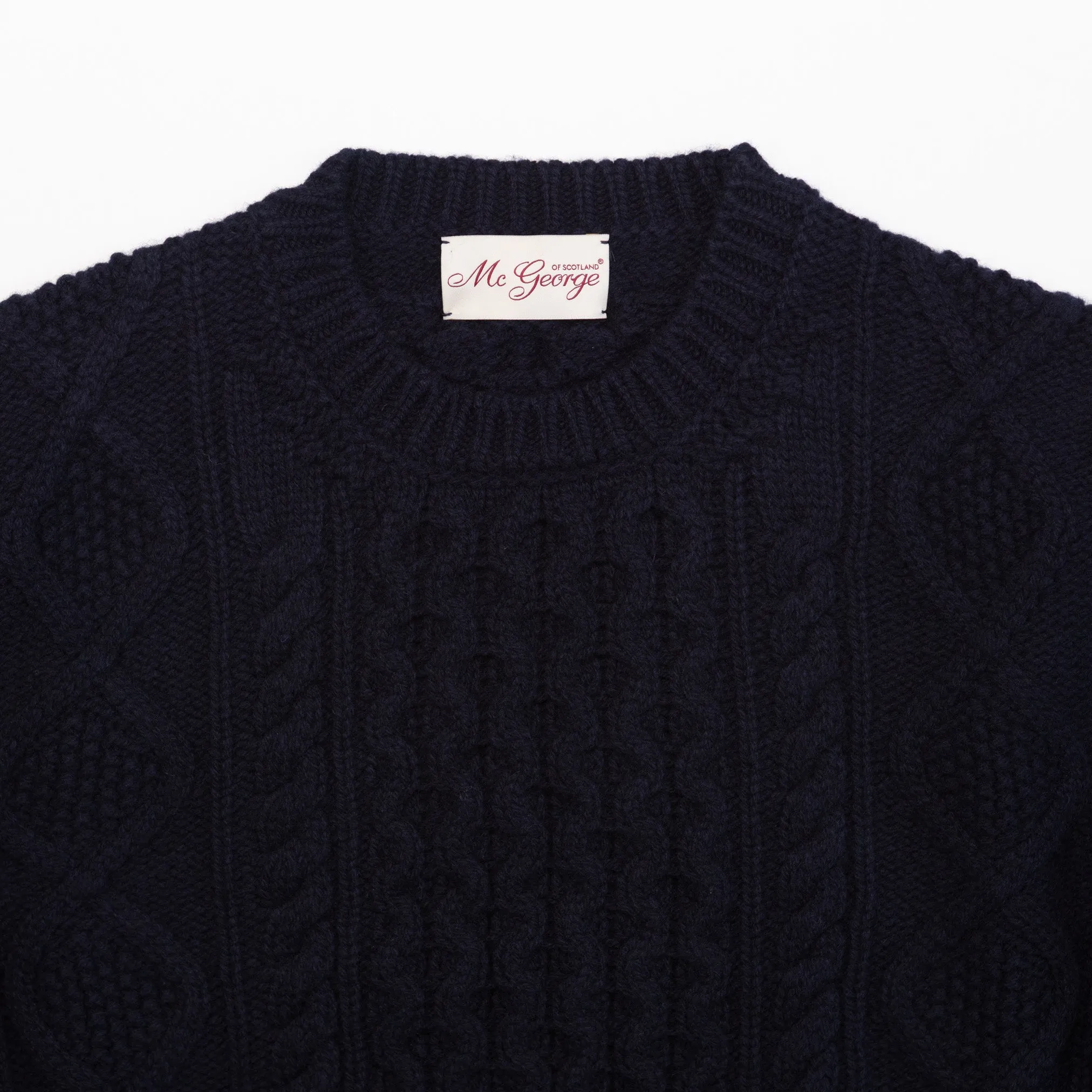 Fisherman Crewneck in Navy