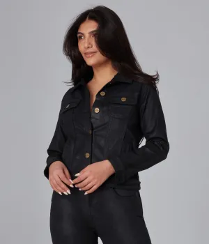 GABRIELLA-CBLK Classic Denim Jacket