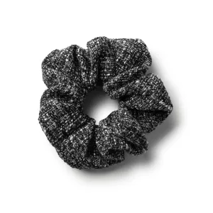 Halo Luxe Clara Tweed Scrunchie - Black