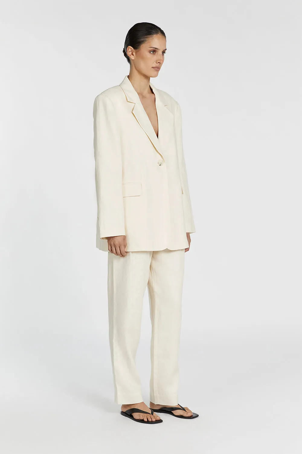 INDY BUTTER LINEN BLAZER