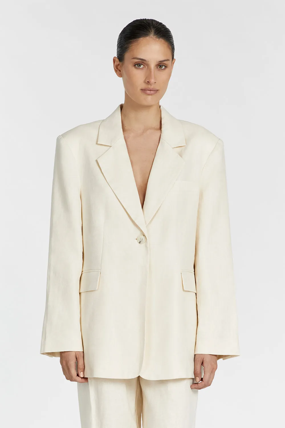 INDY BUTTER LINEN BLAZER