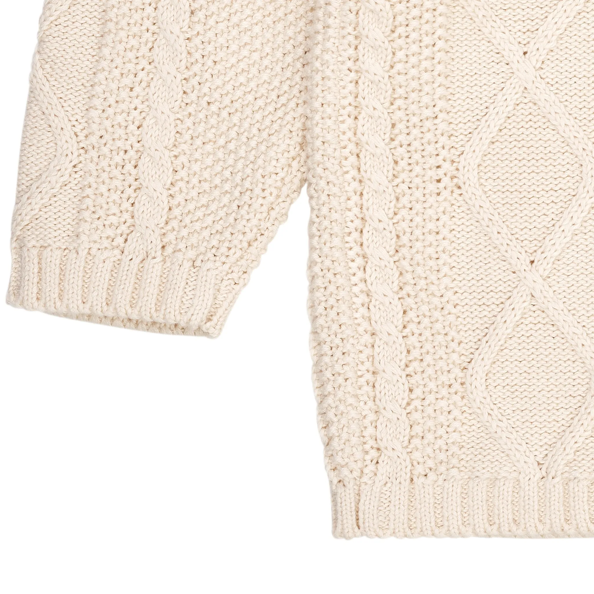 KNITTED CARDIGAN - CREAM