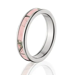 Licensed Realtree AP Pink Camo Ring Cobalt Chrome