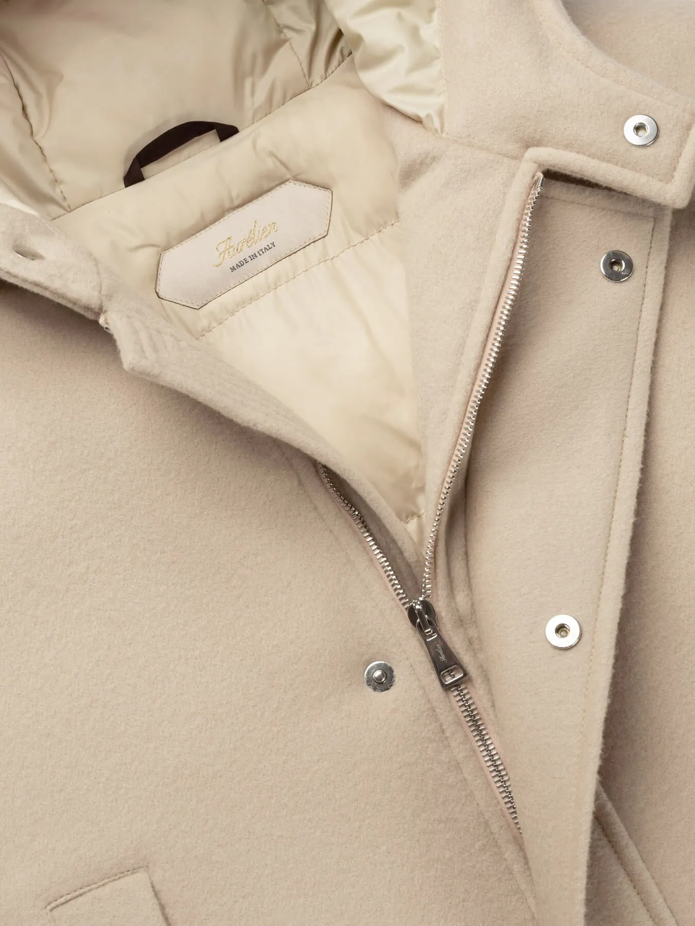 Light Beige Wintertime Parka