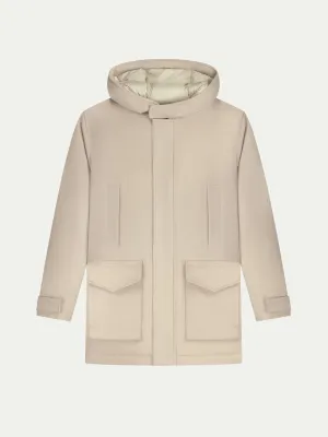 Light Beige Wintertime Parka