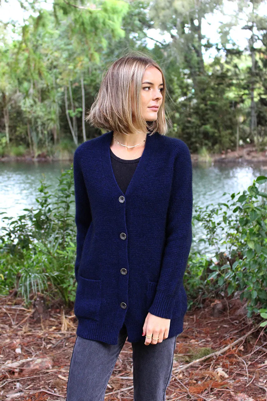 Lothlorian Boyfriend Cardigan - Possum Merino 9845