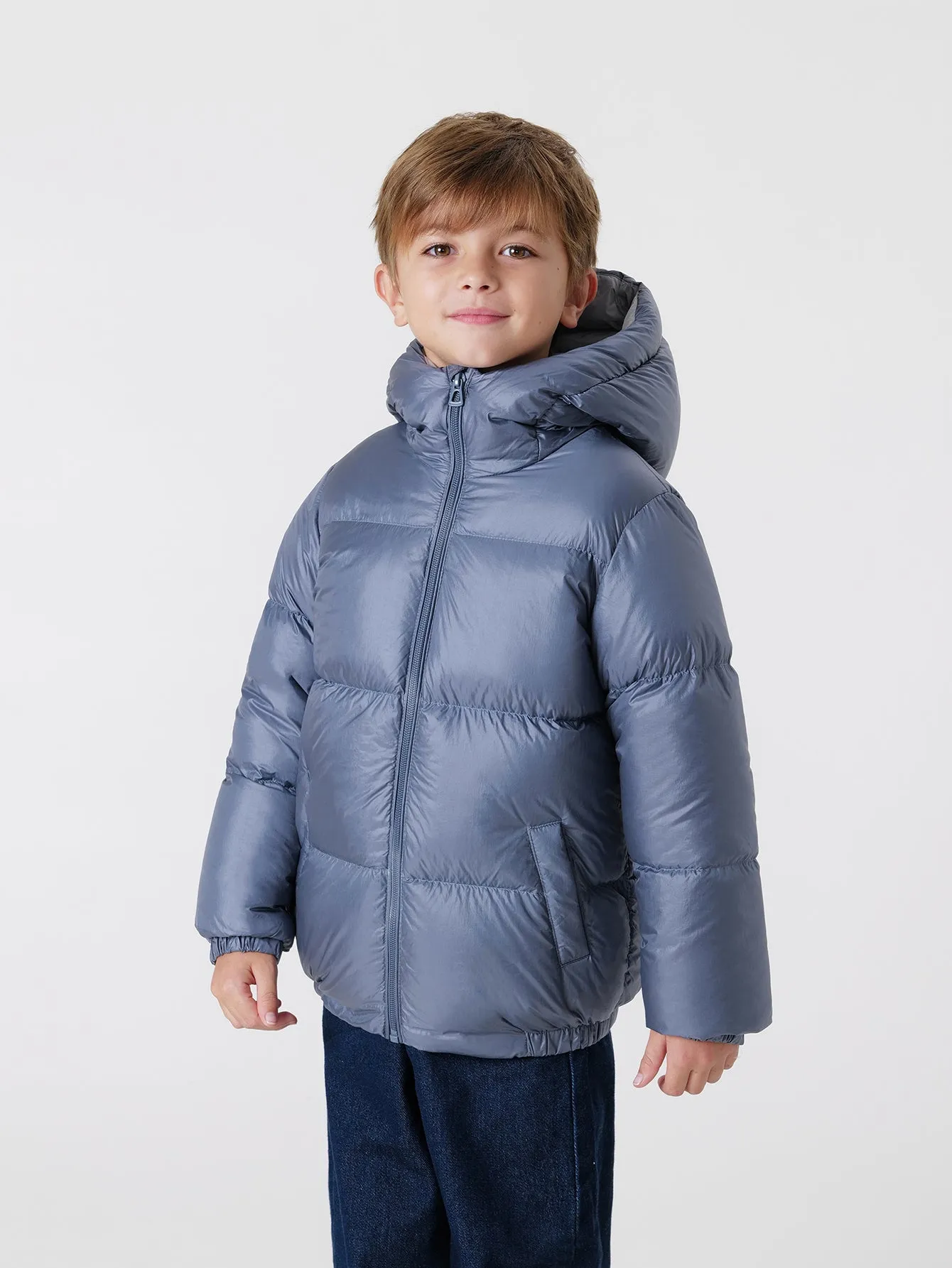 MARC & JANIE Boys Girls Ultralight Hooded Down Parka 213682