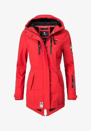 Marikoo parka, fitted, red