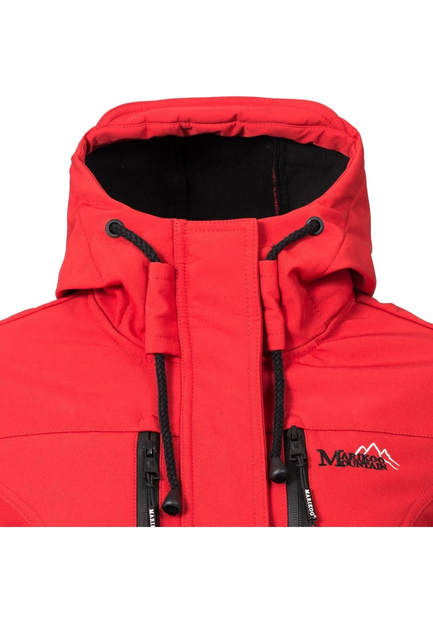 Marikoo parka, fitted, red