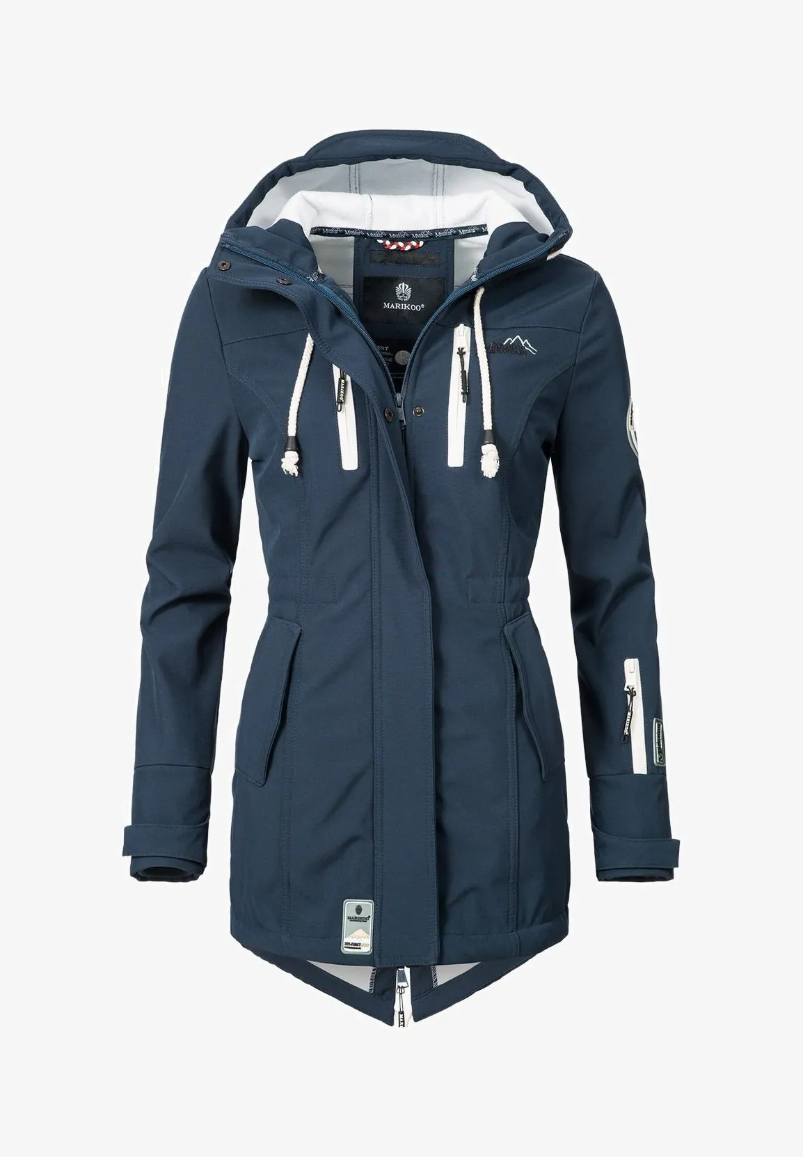 Marikoo parka with hood, blue