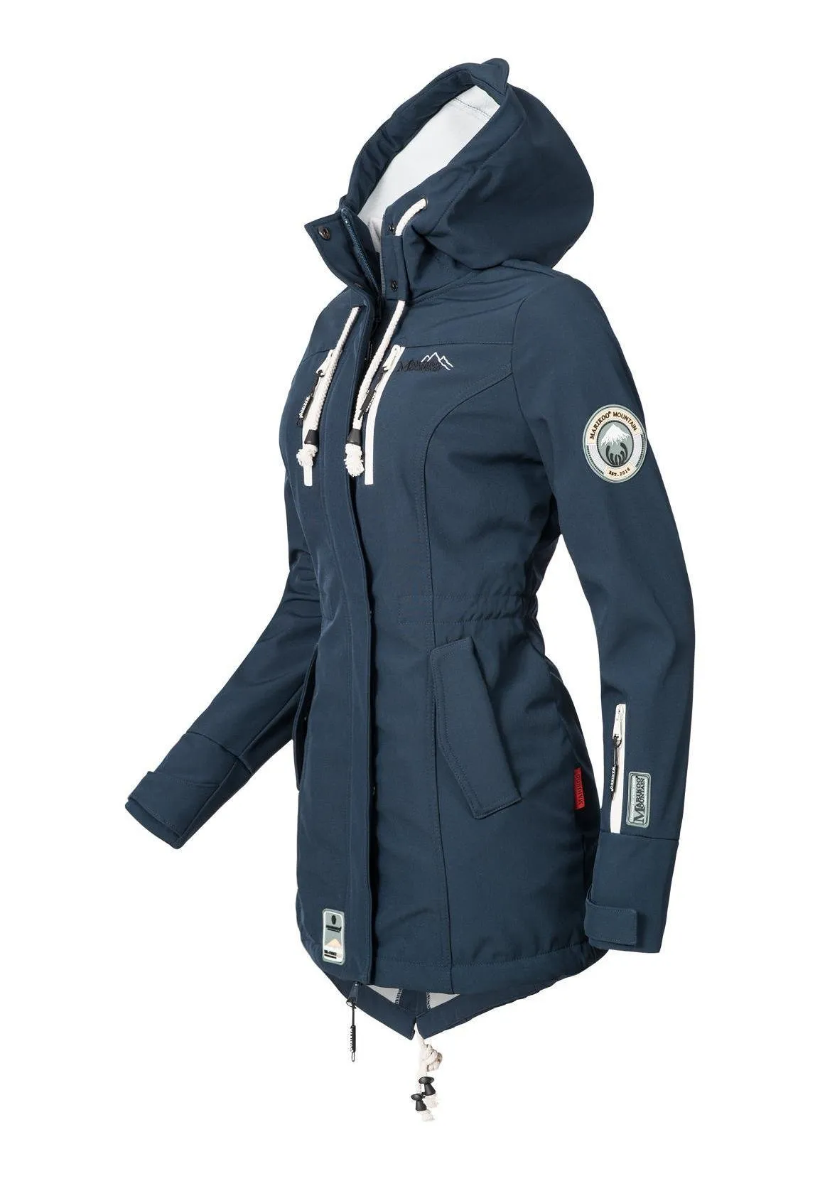 Marikoo parka with hood, blue