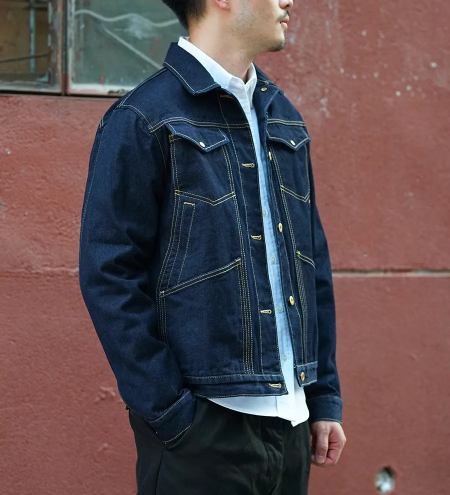 Men's 15.6OZ Selvedge Denim Trucker Jacket