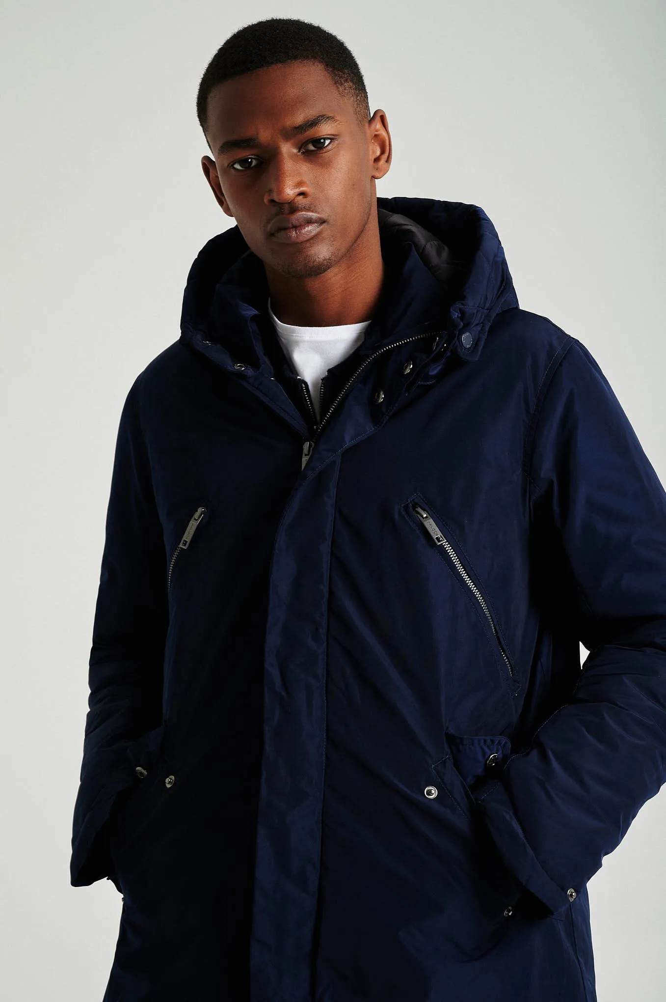 Men's long parka