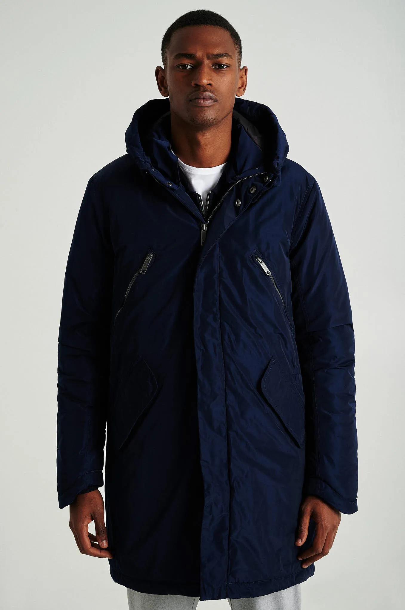 Men's long parka